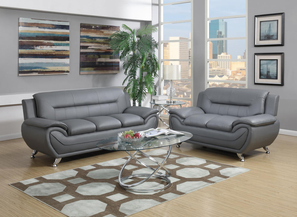 U2702 GREY SOFA/ LOVESEAT/ CHAIR